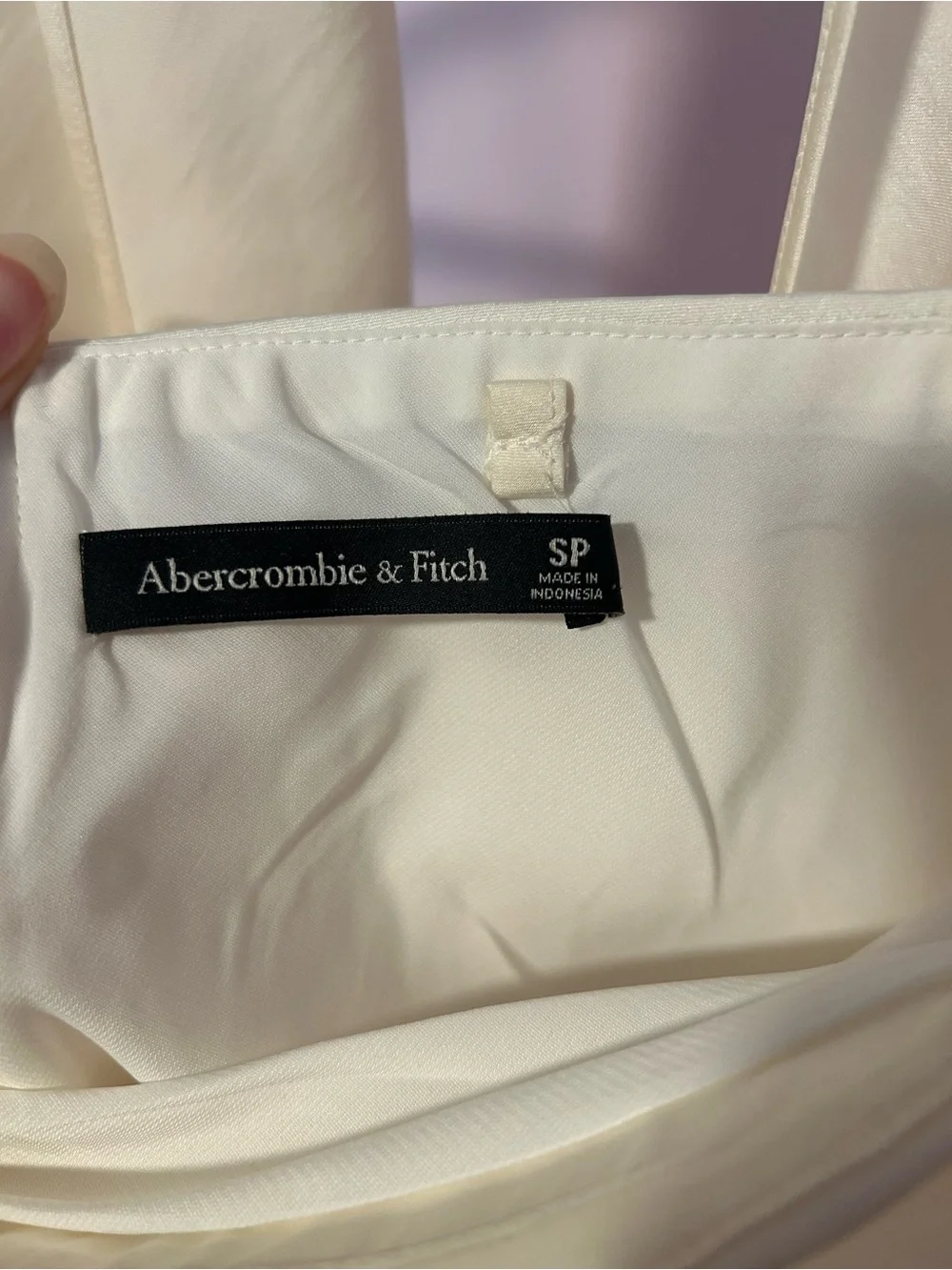 Abercrombie & Fitch Julia Slip Strapless Maxi Dress with Neck Scarf - Ivory